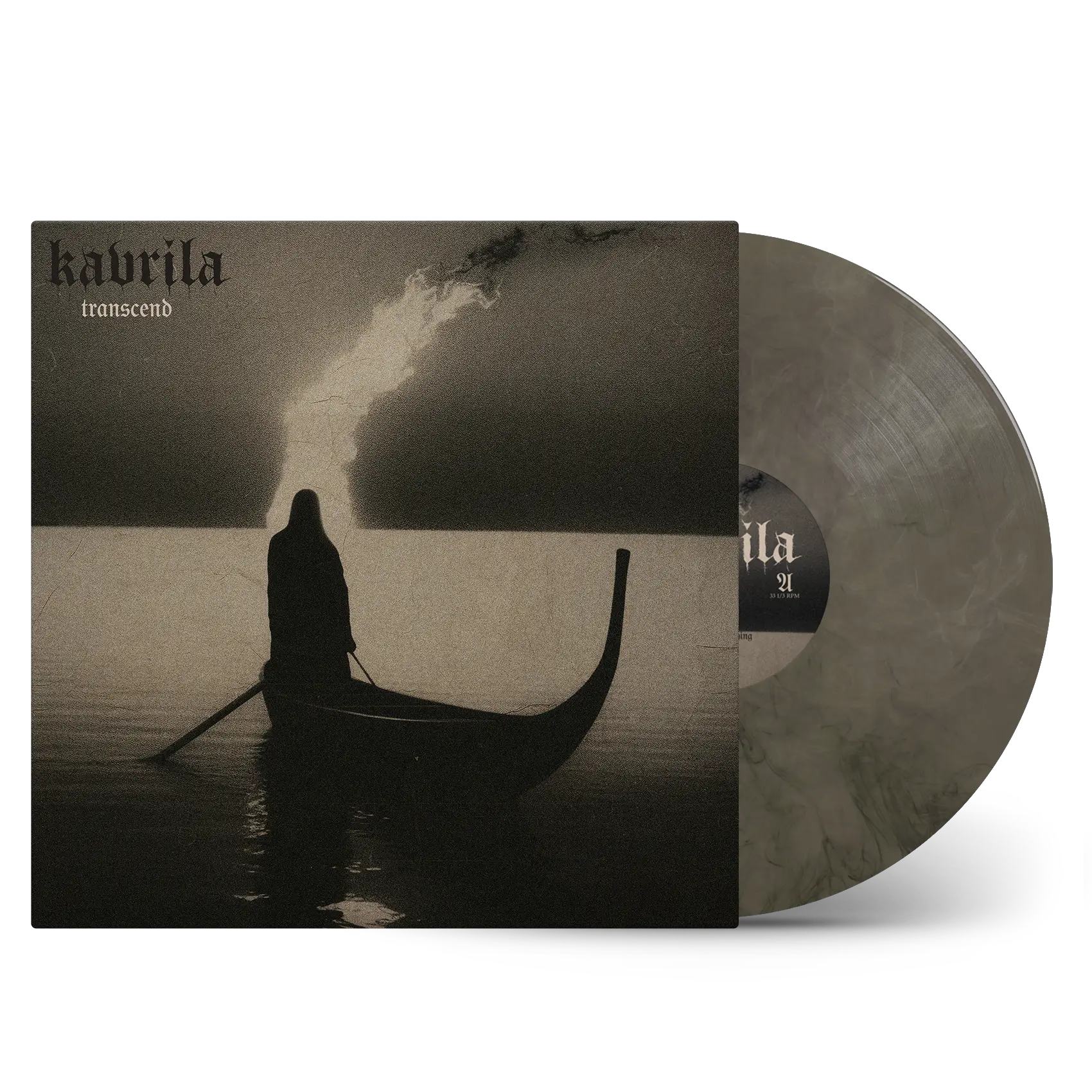 KAVRILA · Transcend | CLEAR/BLACK LP (Hardcore/Sludge/Crust/Post Metal Vinyl)
