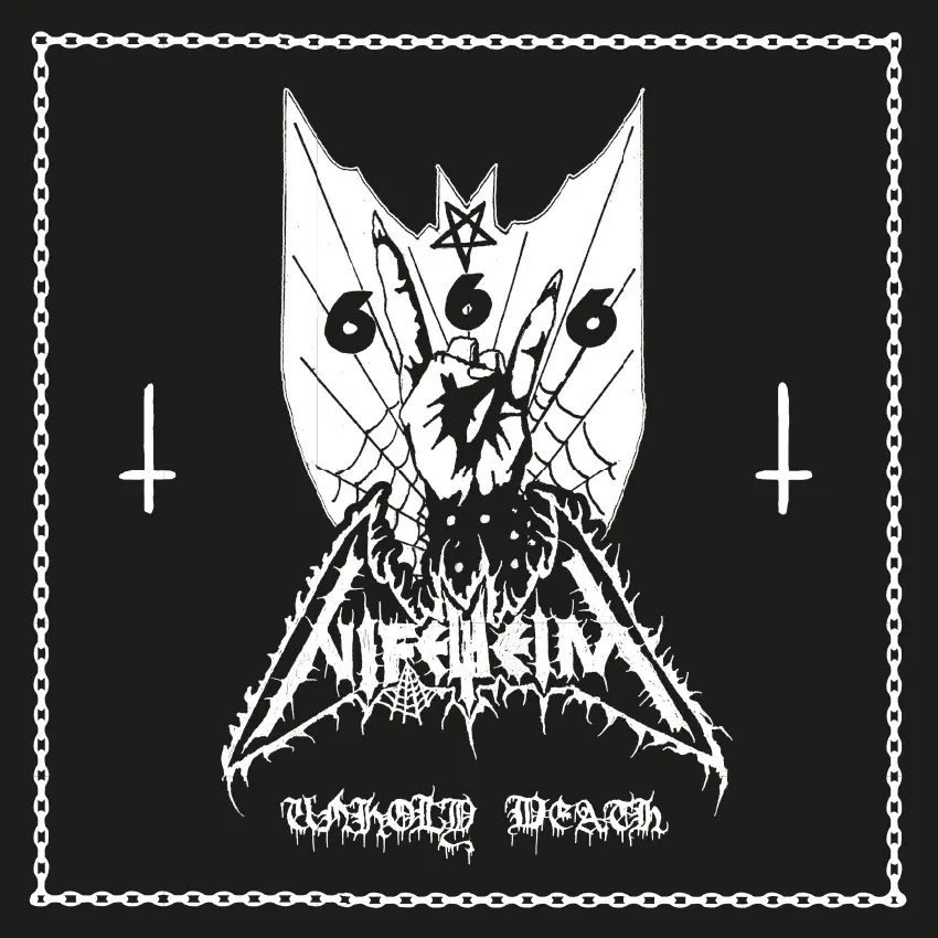 NIFELHEIM · Unholy Death | SILVER LP (Black Metal Vinyl) · Bild 1