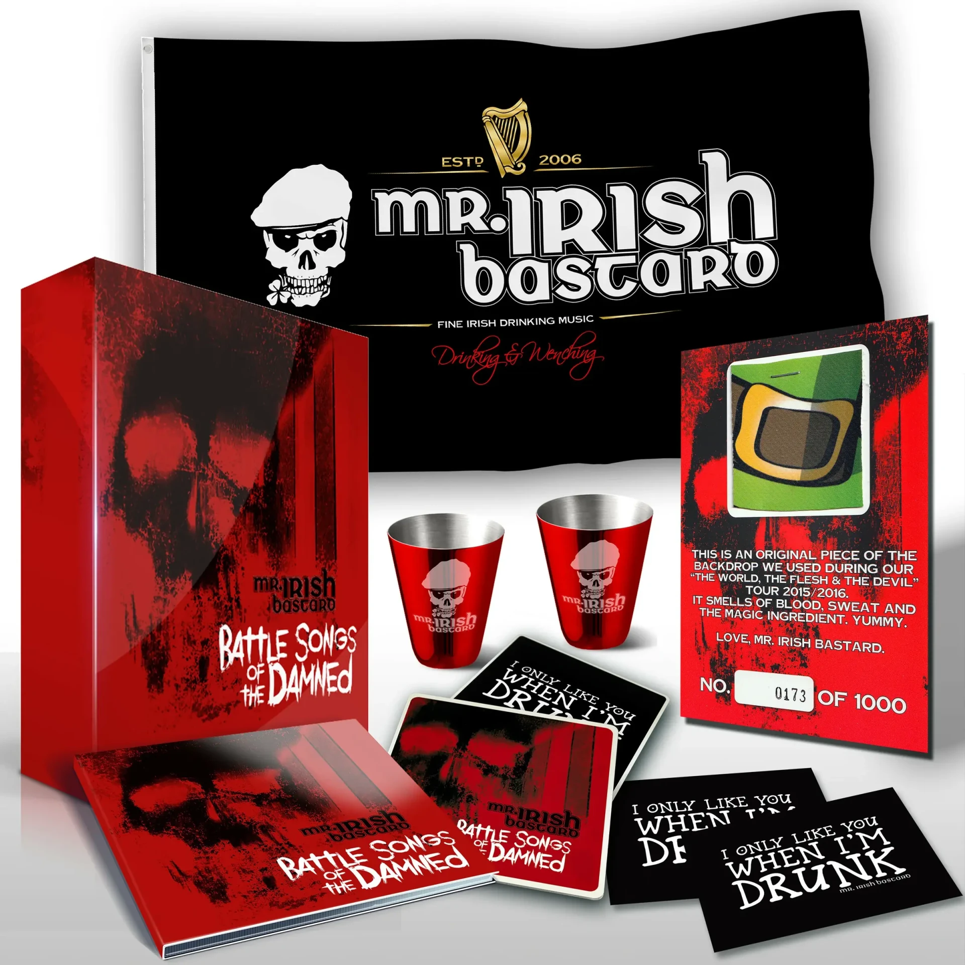 MR. IRISH BASTARD · Battle Songs Of The Damned | LIMITED FAN BOX (Alternative Rock CDs)