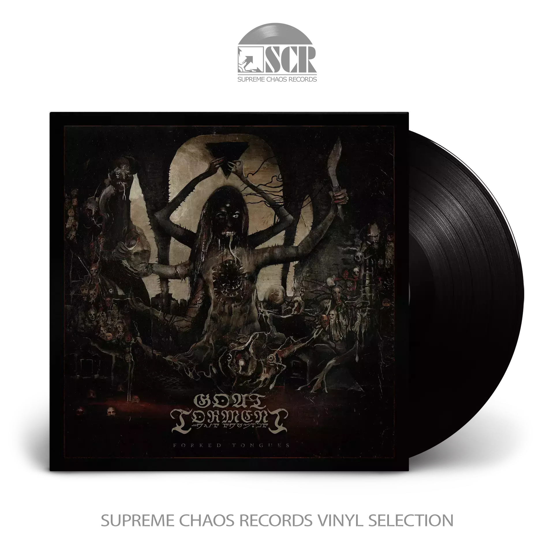 GOAT TORMENT · Forked Tongues | BLACK LP (Black Metal Vinyl)