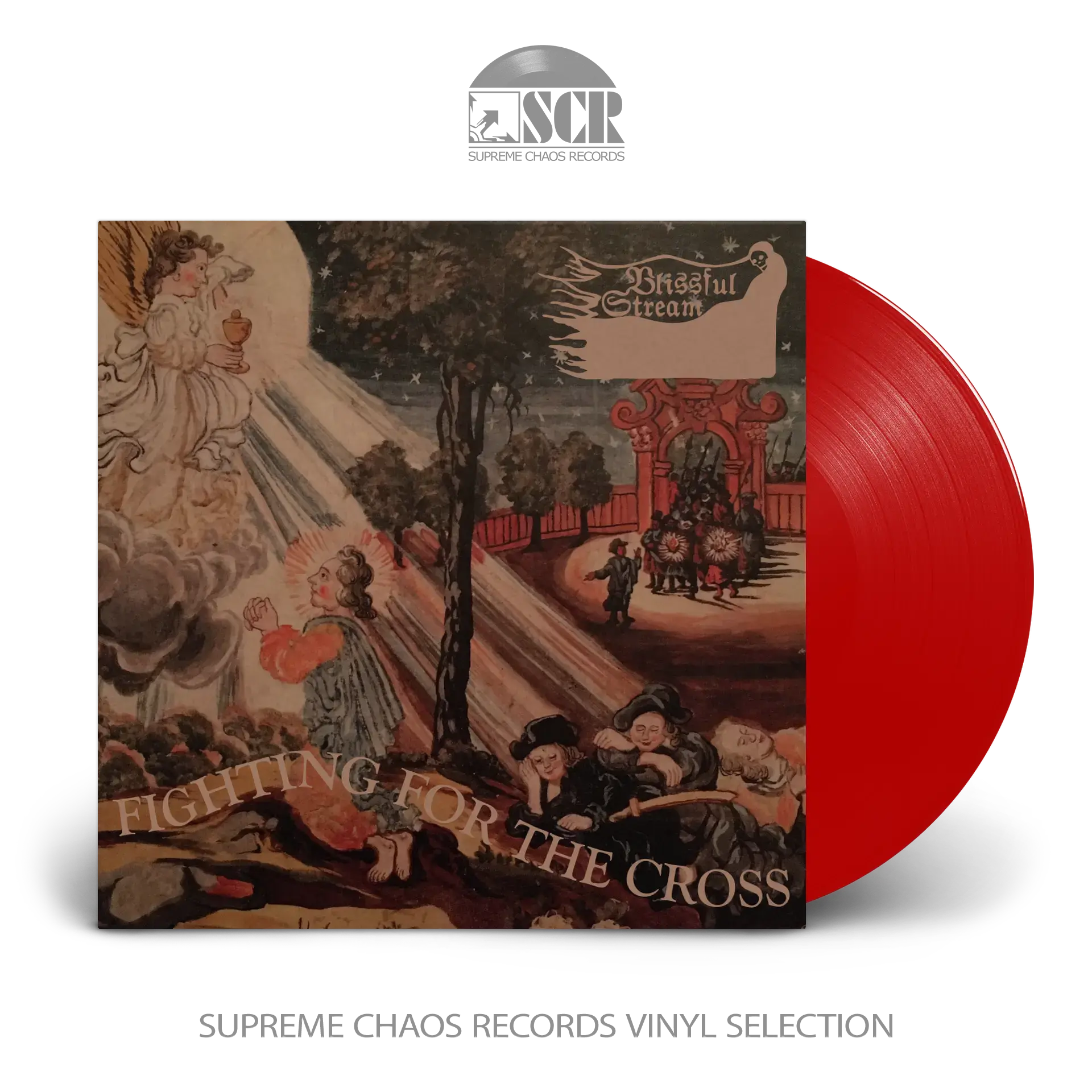 BLISSFUL STREAM · Fighting For The Cross | RED LP (Rock/Doom Metal Vinyl)