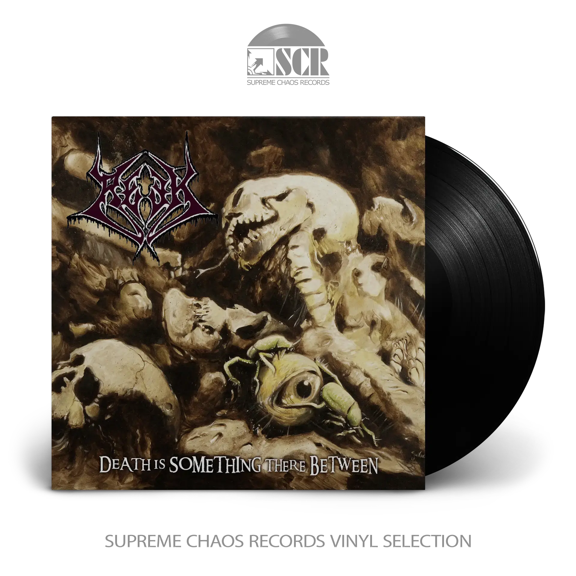 REEK · Death Is Something There Between | BLACK LP (Death Metal Vinyl)