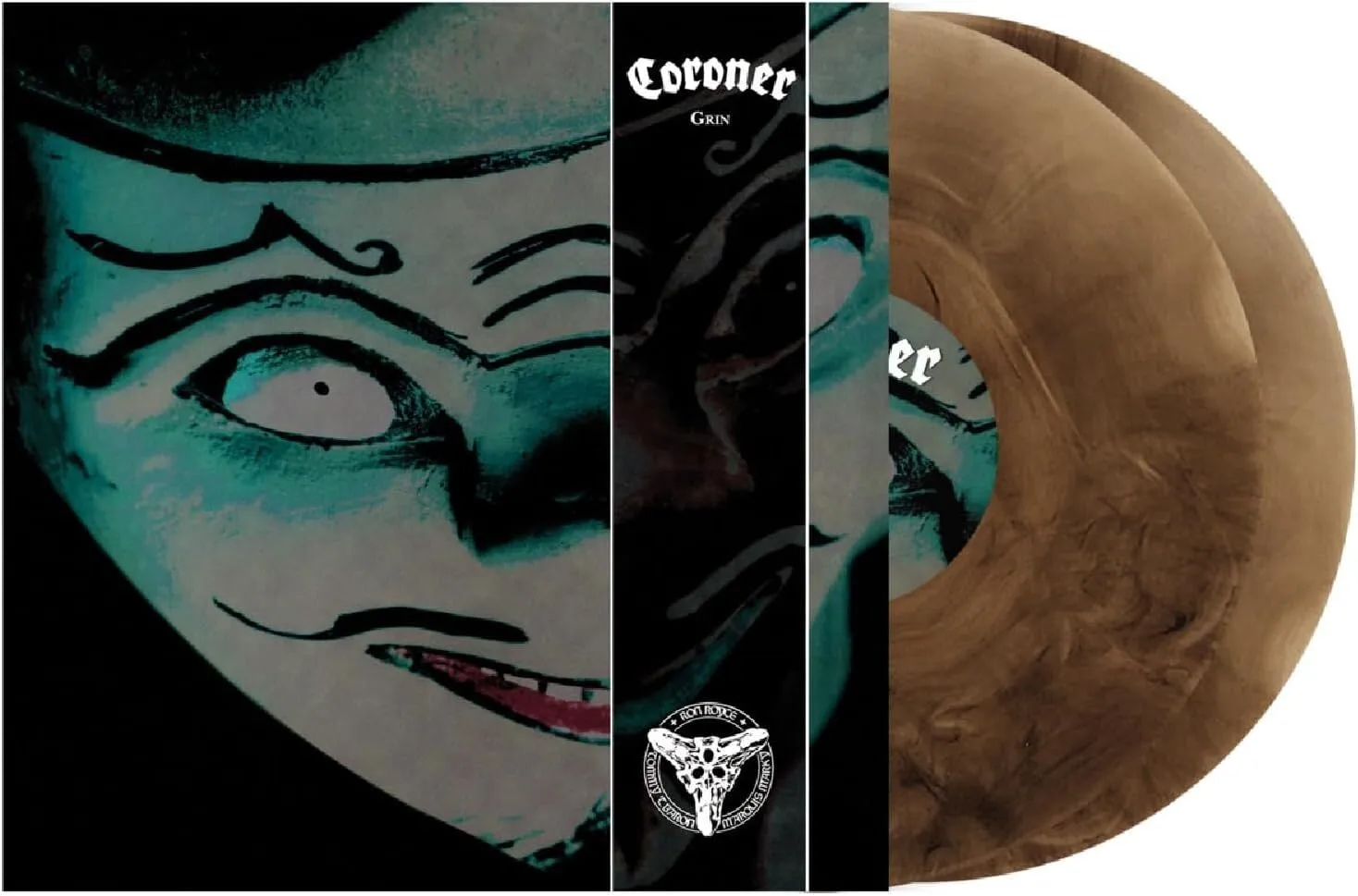 CORONER · Grin | CLEAR/BLACK MARBLED 2LP (Thrash Metal/Progressive Metal Vinyl) · Bild 2