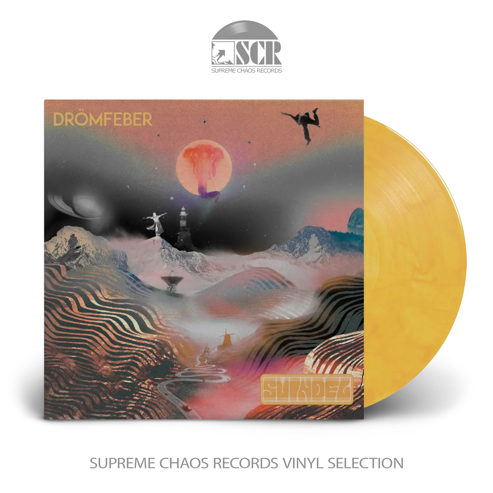 SVINDEL · Drömfeber | CITRUS MARBLED LP (Stoner Rock/Psychedelic Rock Vinyl)