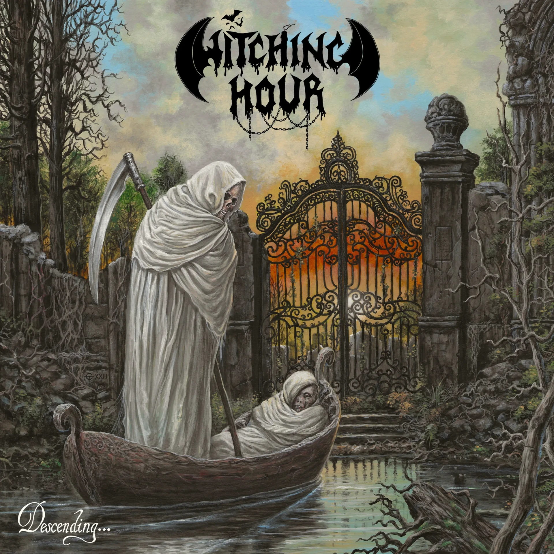 WITCHING HOUR - Descending... Where Time Has Ceased To Exist [BLACK LP] (Thrash Metal Vinyl) · Bild 1