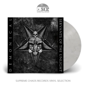 DEMONICAL · Servants Of The Unlight | WHITE/GREY/BLACK MARBLED LP (Death Metal Vinyl)