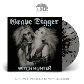 GRAVE DIGGER · Witch Hunter | GREY/BLACK SPLATTER LP (Heavy Metal Vinyl)
