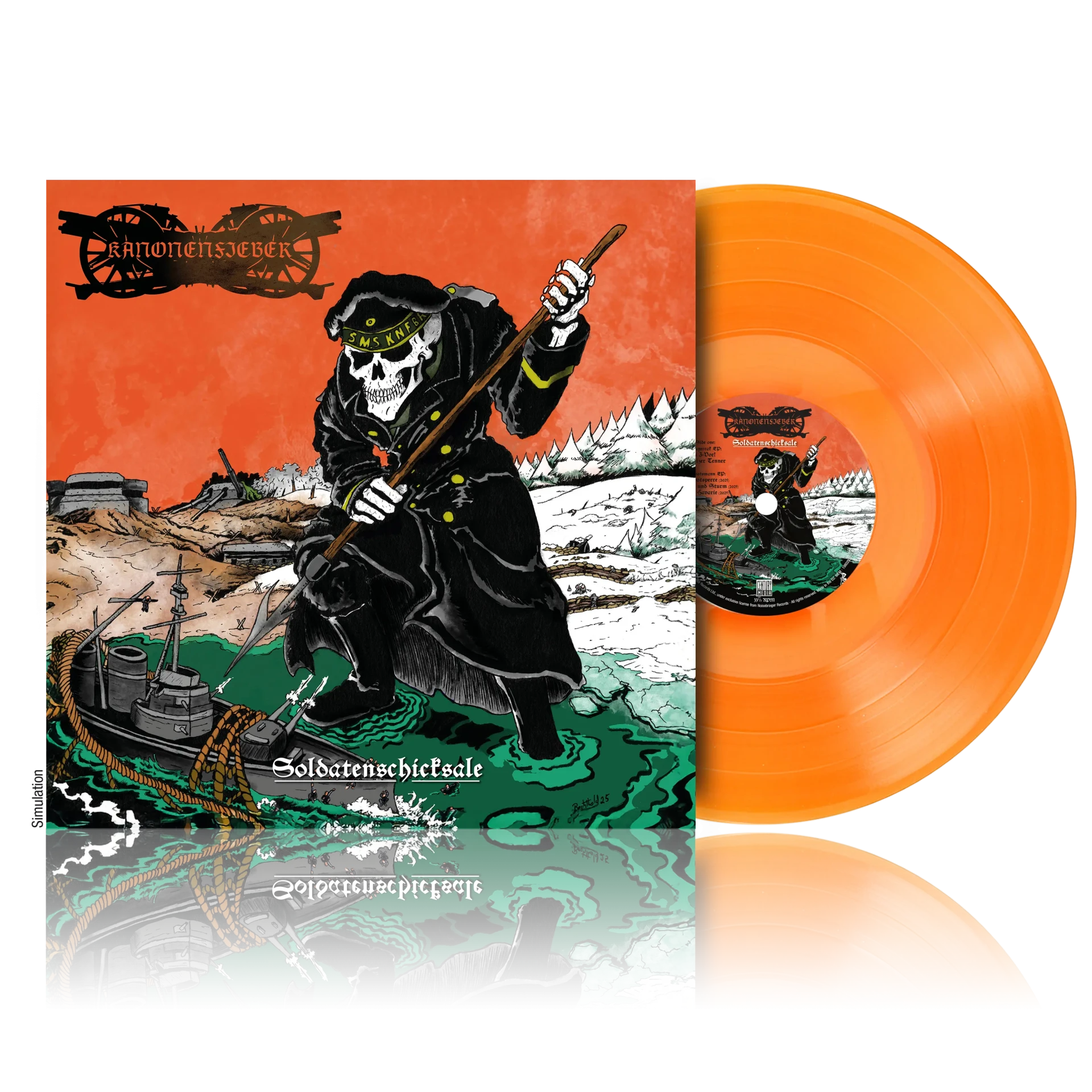 KANONENFIEBER · Soldatenschicksale | ORANGE LP (Black Metal Vinyl) · Bild 3