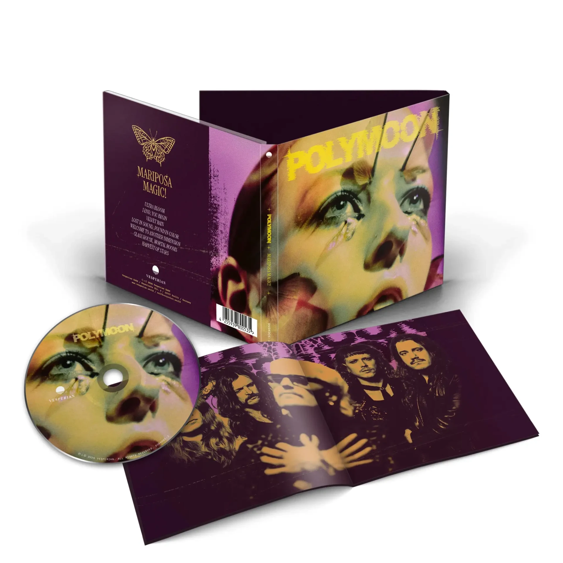 POLYMOON · Mariposa Magic! | DIGIPAK CD (Psychedelic Rock CDs) · Bild 2