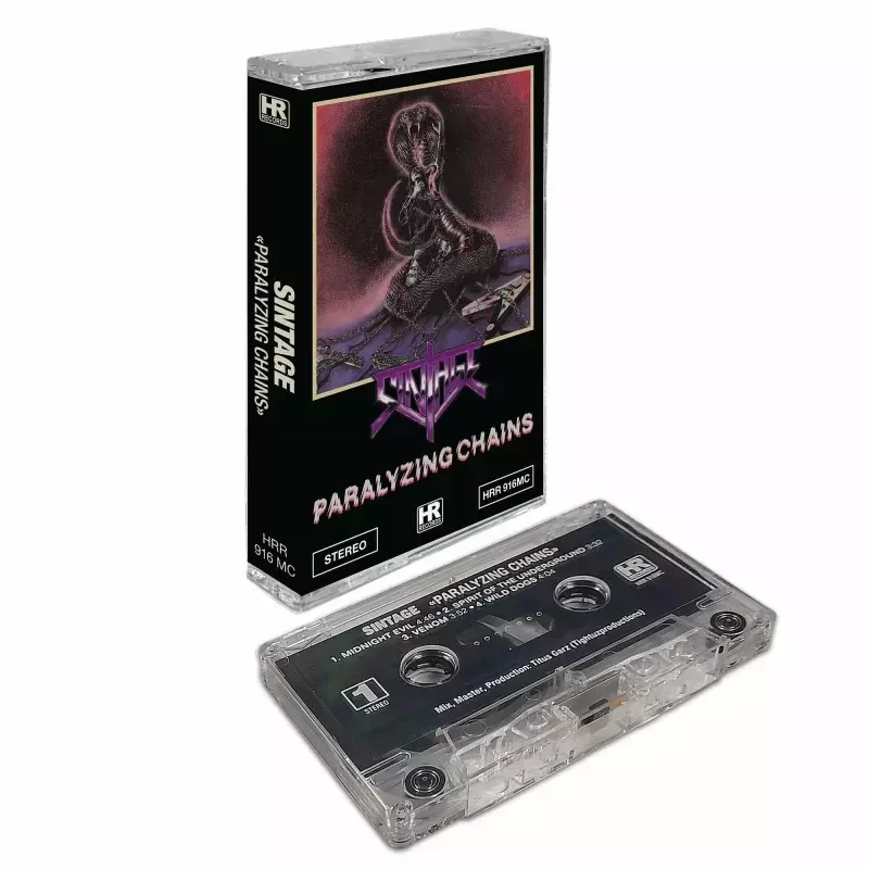 SINTAGE · Paralyzing Chains | CLEAR TAPE CASS (Heavy Metal Tapes)