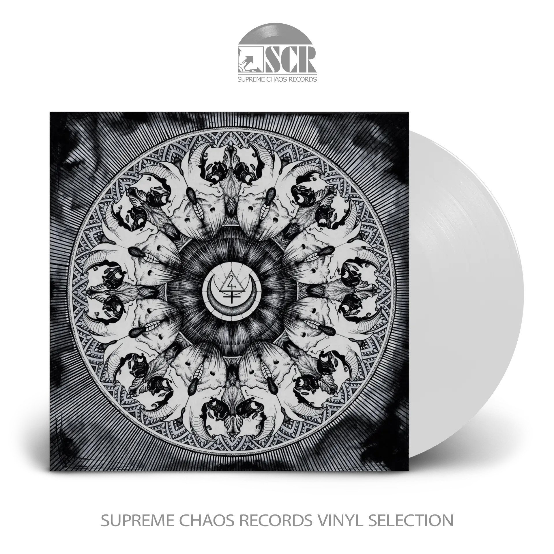 SANGHARSHA / BLANK · Split | WHITE LP (Sludge Vinyl)