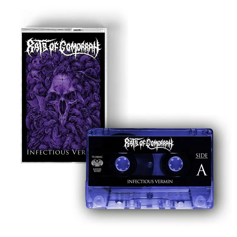 RATS OF GOMORRAH · Infectious Vermin | TRANSPARENT BLUE MC (Death Metal Tapes)