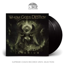 WHOM GODS DESTROY · Insanium | BLACK 2LP (Progressive Metal Vinyl)