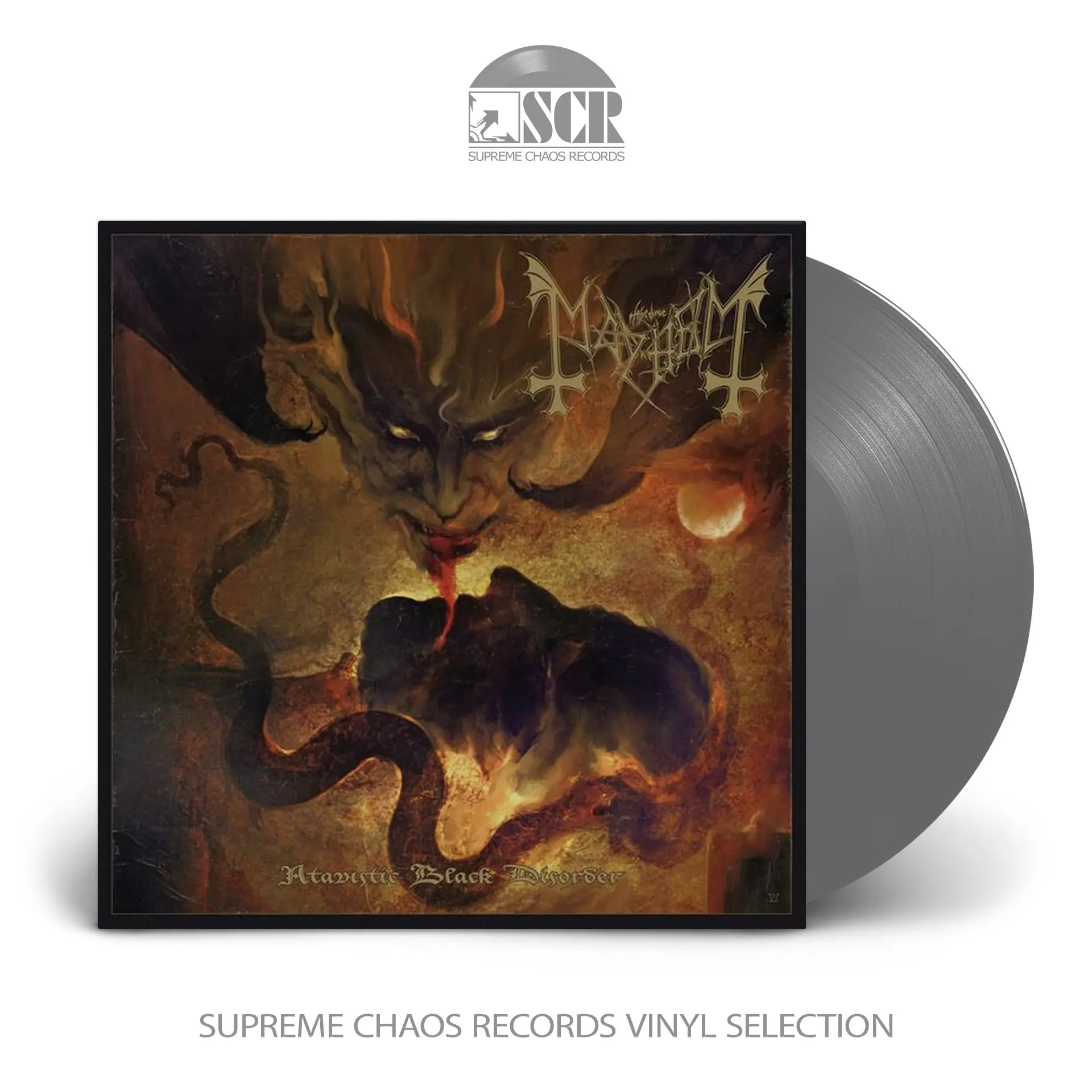 MAYHEM - Atavistic Black Disorder / Kommando · GREY LP MAYHEM - Atavistic Black Disorder / Kommando · GREY LP (Black Metal Vinyl)