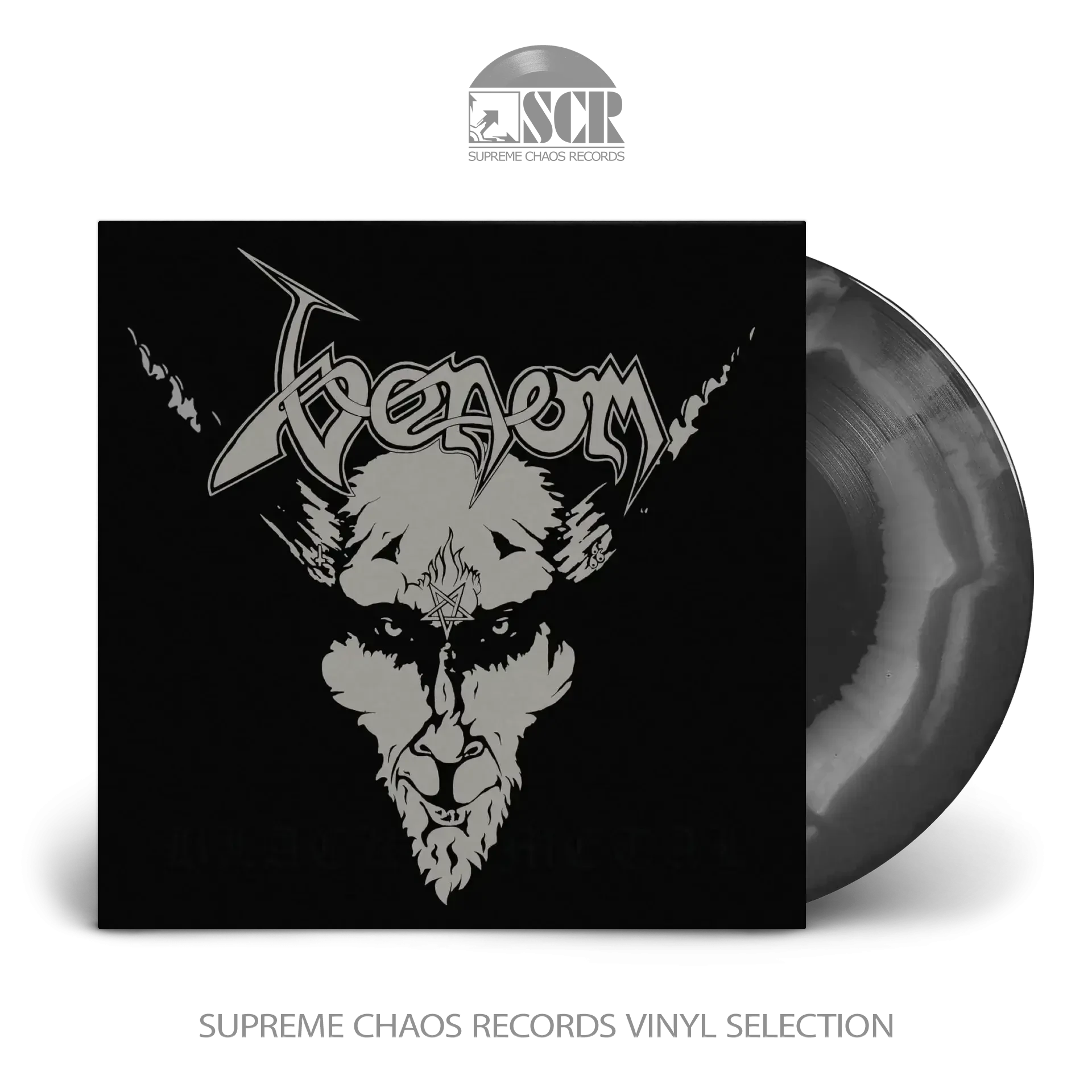 VENOM · Black Metal (40th Anniversary) | SILVER/BLACK LP (Black Metal Vinyl)