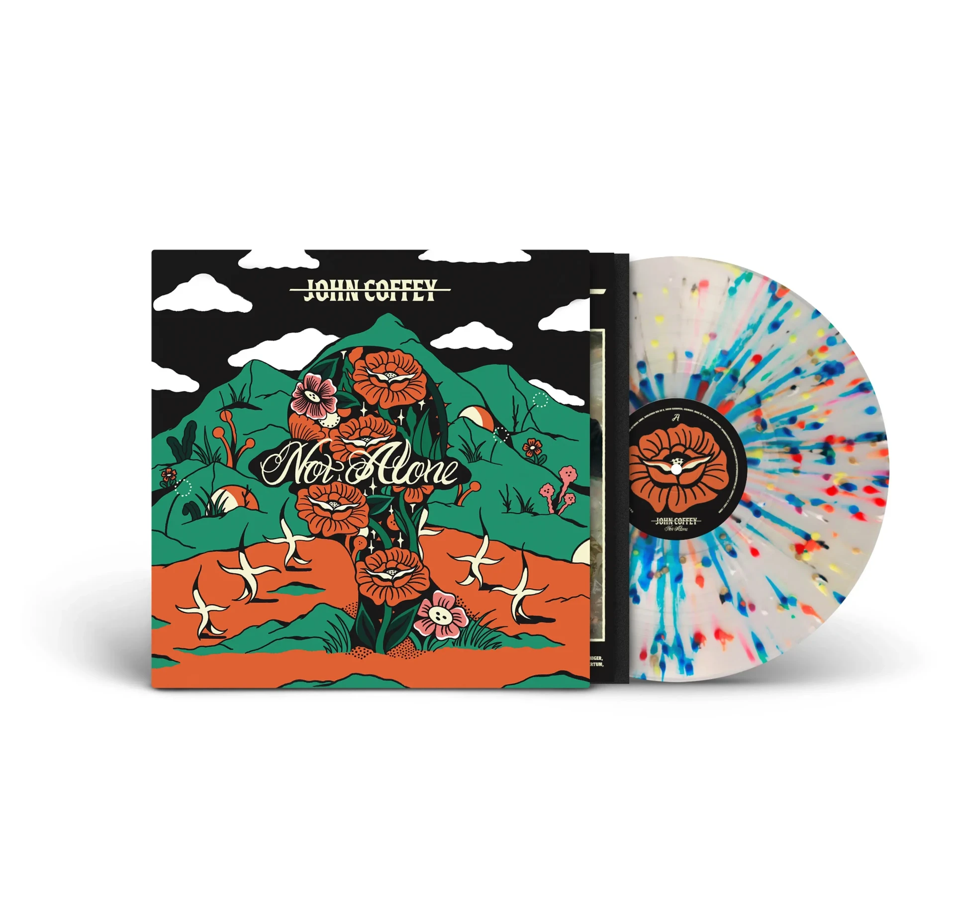 JOHN COFFEY · Not Alone | CRISTELLO MIX SPLATTER LP (Hardcore Vinyl) · Bild 2