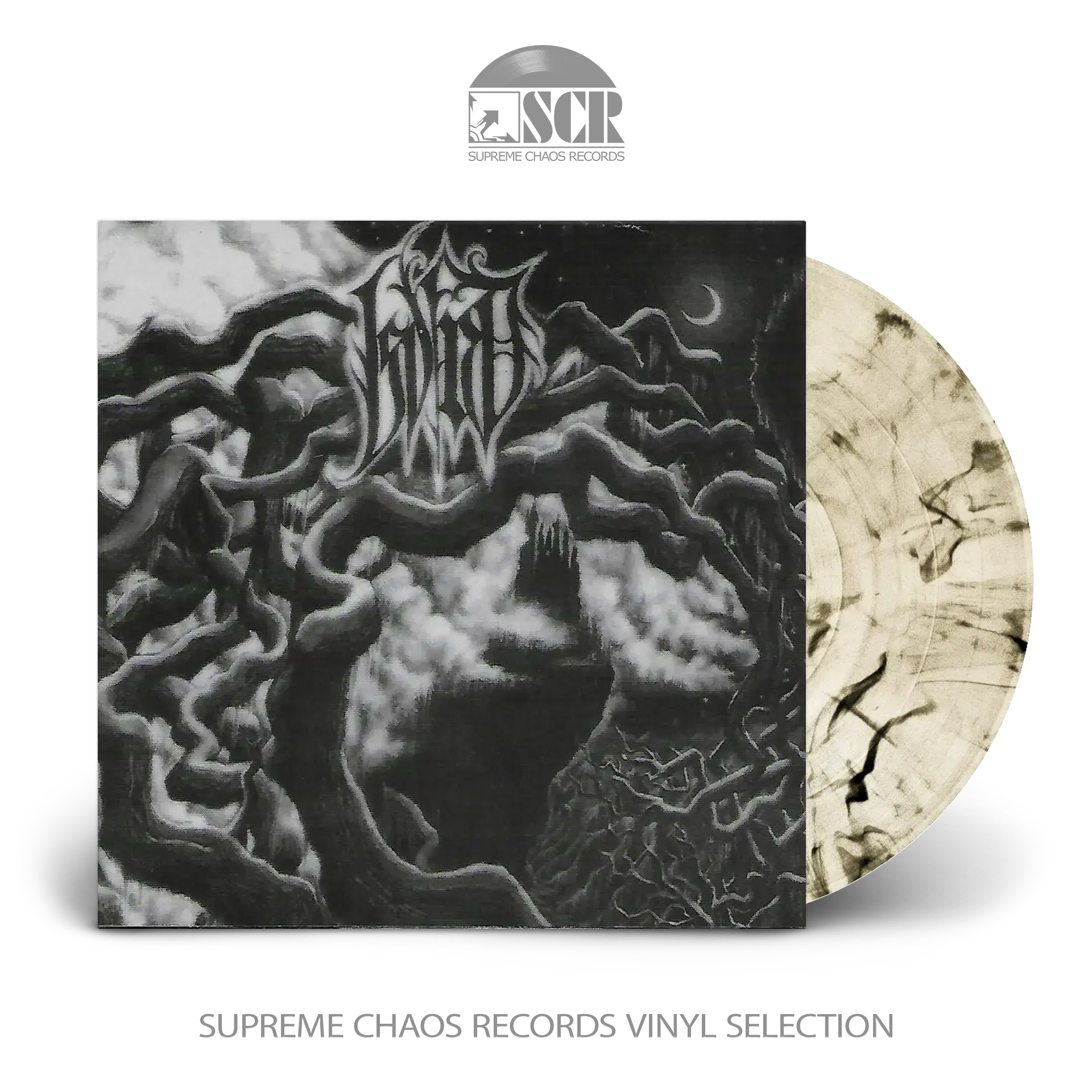 ISVIND · Dark Waters Stir | CLEAR/BLACK MARBLED LP (Black Metal Vinyl)