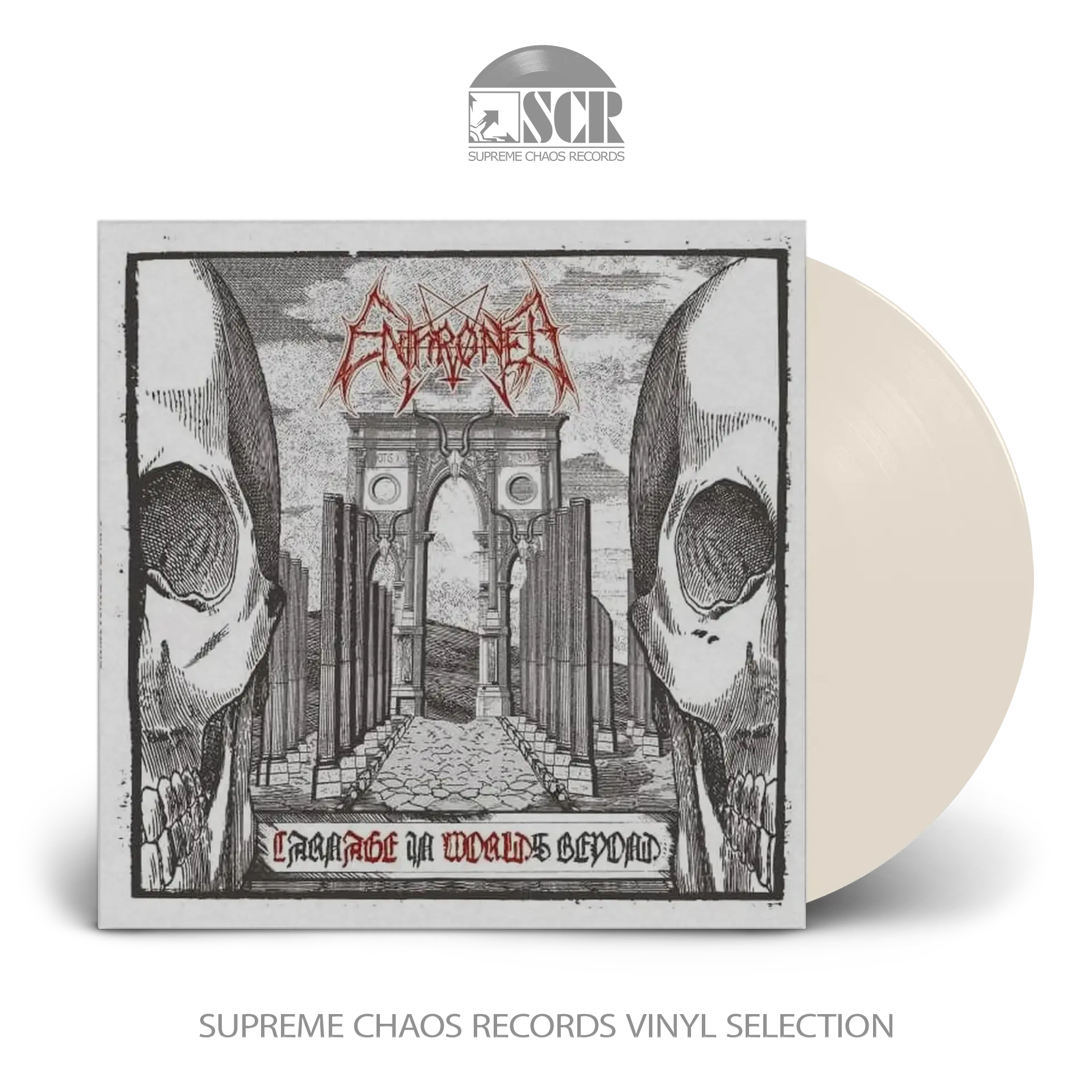 ENTHRONED · Carnage in Worlds Beyond | WHITE LP (Black Metal Vinyl)