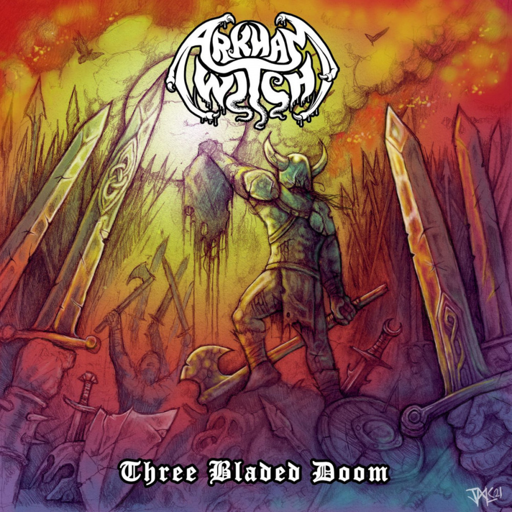 ARKHAM WITCH · Three Bladed Doom | VIOLET LP (Doom Metal Vinyl) · Bild 1