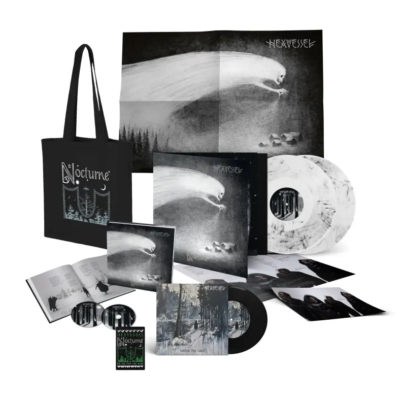 Hexvessel · Nocturne | White Black 2LP+7"+ARTBOOK Bundle