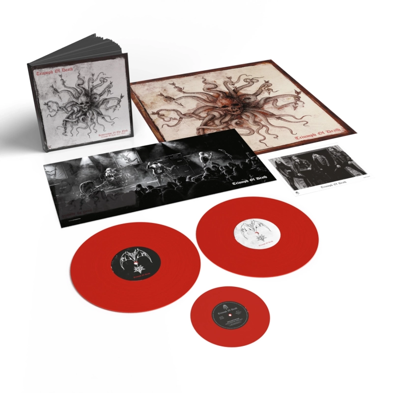 Triumph Of Death · Resurrection Of The Flesh | RED 2LP + 7" Deluxe Bookpack