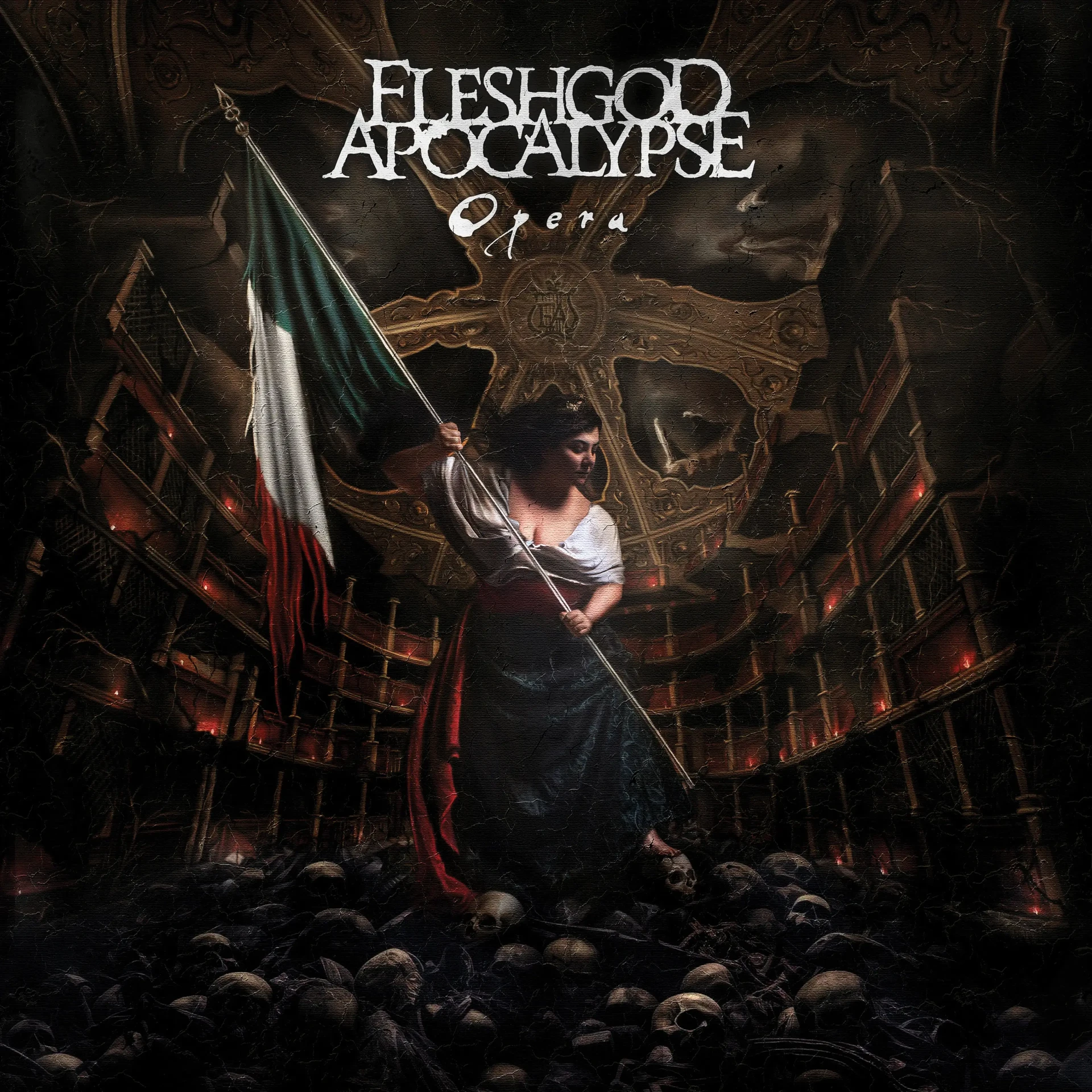FLESHGOD APOCALYPSE · Opera | RED MARBLED LP (Technical Death Metal Vinyl) · Bild 1