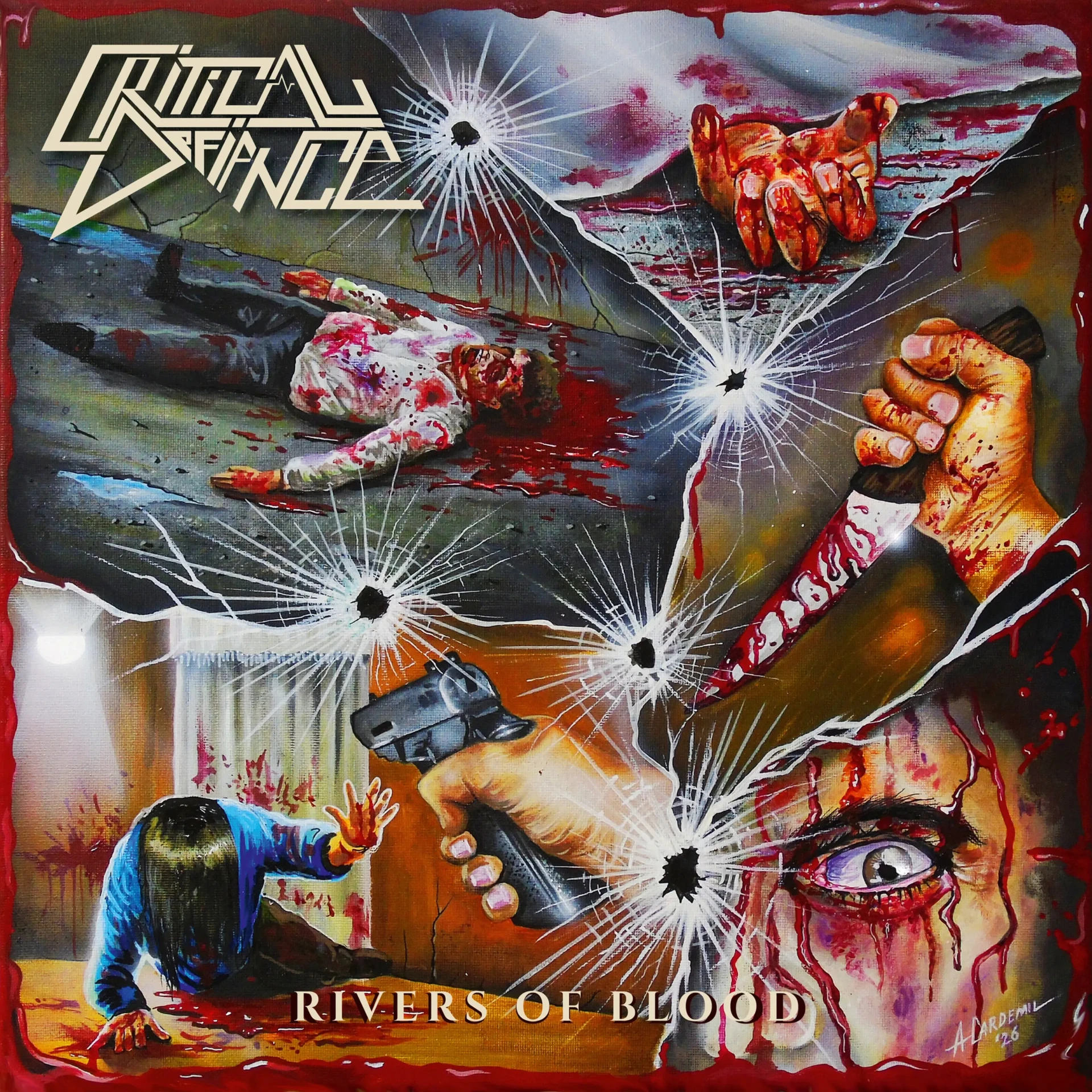 CRITICAL DEFIANCE · Rivers of Blood | BLACK LP (Thrash Metal Vinyl) · Bild 1