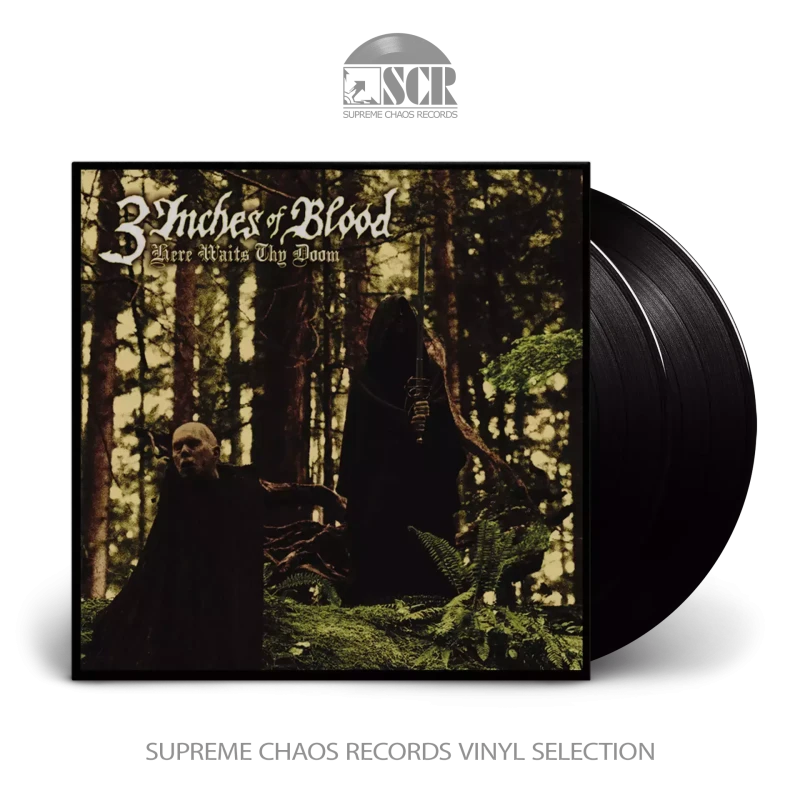 3 Inches Of Blood · Here Waits Thy Doom | Black 2LP