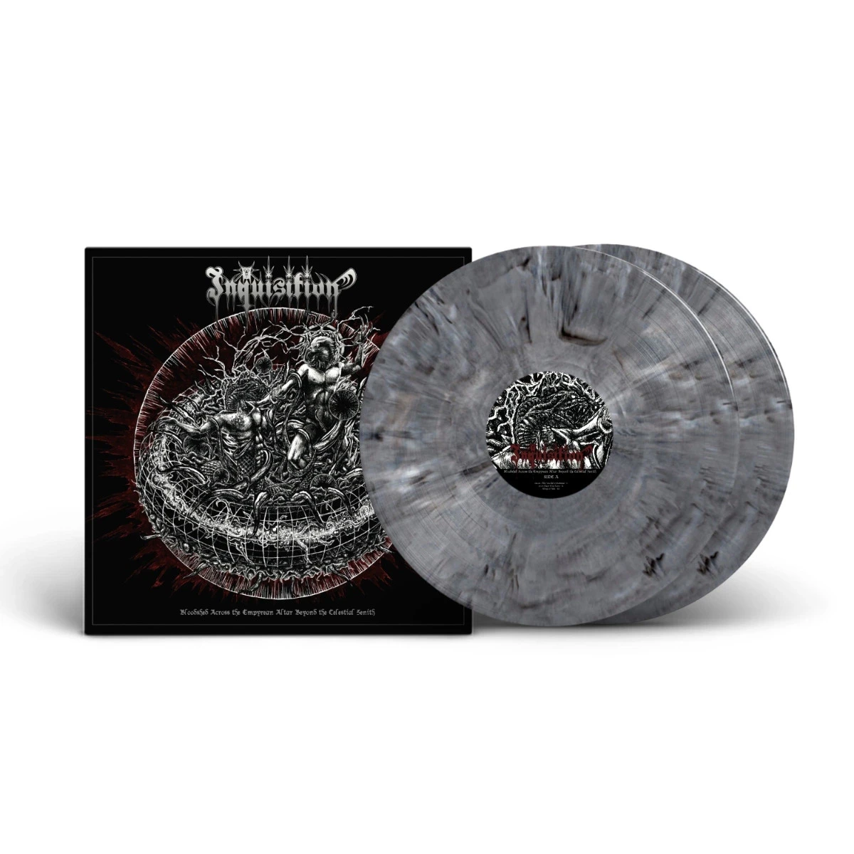 INQUISITION · Bloodshed Across the Empyrean Altar Beyond the Celestial Zenith | GREY MARBLED 2LP (Black Metal Vinyl) · Bild 2