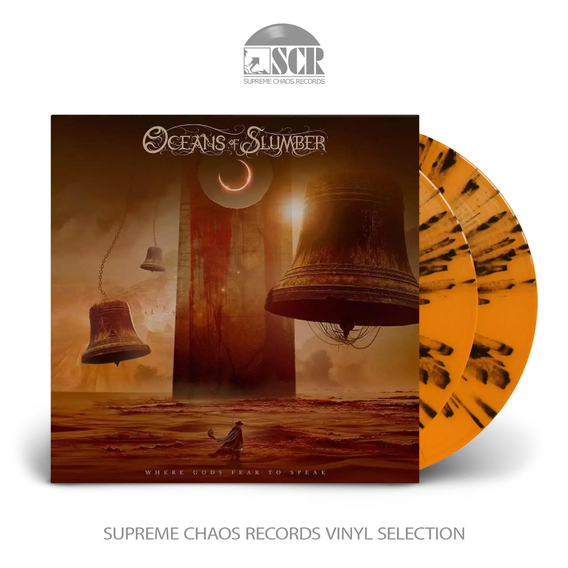 OCEANS OF SLUMBER - Where Gods Fear To Speak · ORANGE/BLACK SPLATTER DLP