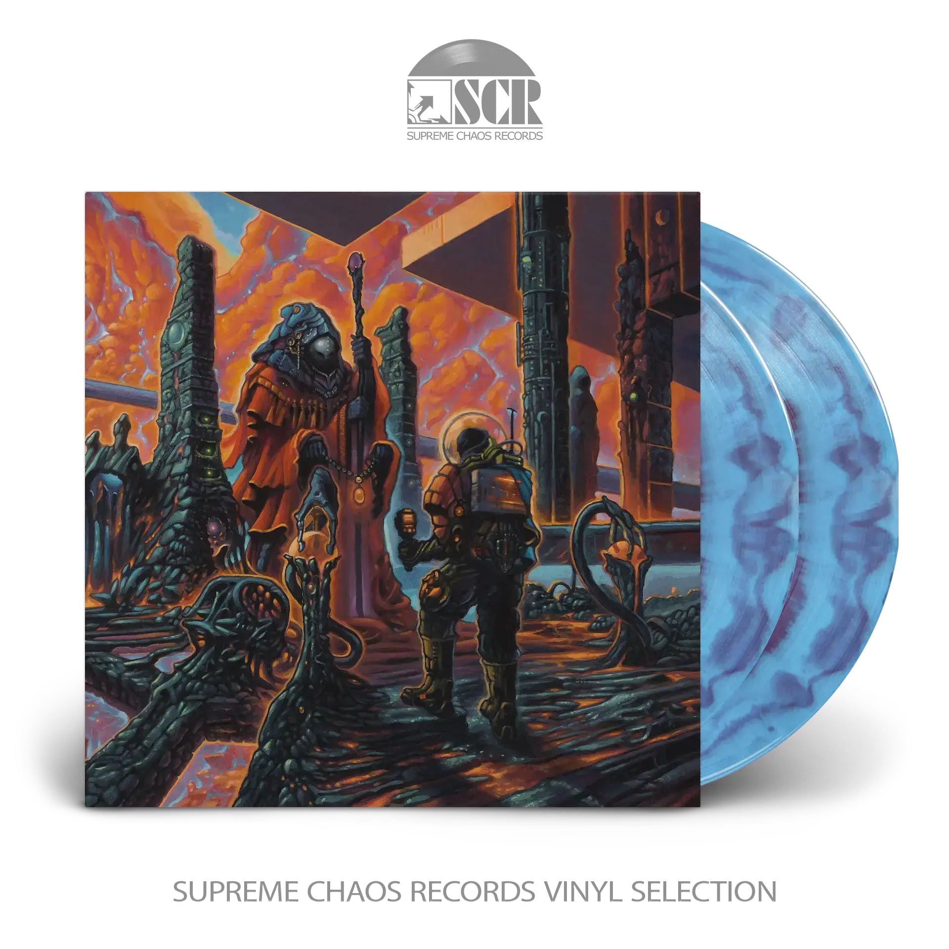 CRYPTIC SHIFT · Overspace & Supertime (Tour Edition) | MARBLED 2LP (Technical Death Metal Vinyl)