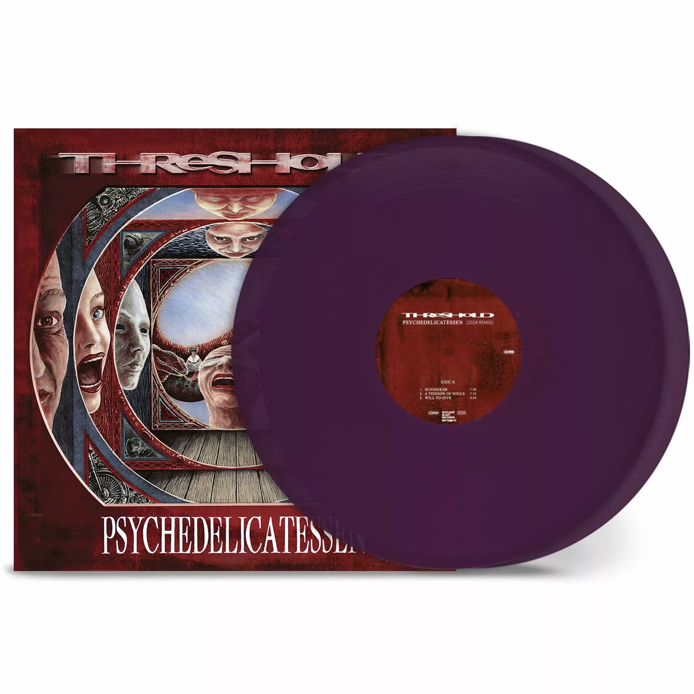 THRESHOLD · Psychedelicatessen (Remixed & Remastered) | TRANSPARENT VIOLET 2LP (Progressive Metal Vinyl)