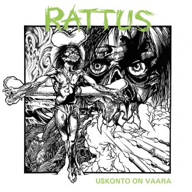 RATTUS · Uskonto on vaara | TRANSPARENT GREEN LP (Hardcore Vinyl) · Bild 1
