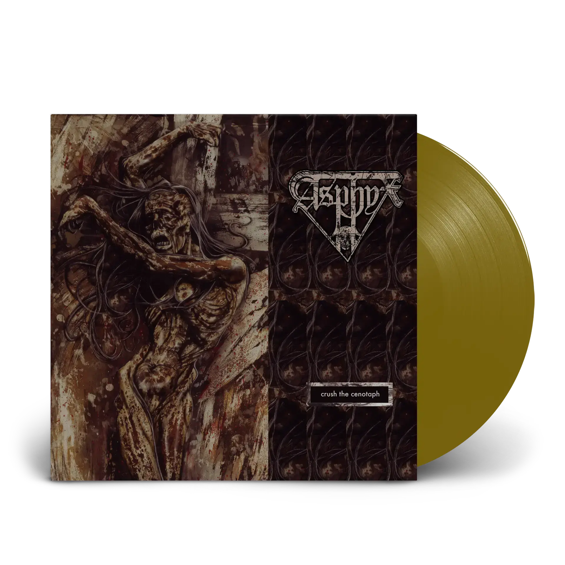 ASPHYX - Crush The Cenotaph · GOLD LP ASPHYX - Crush The Cenotaph · GOLD LP (Death Metal Vinyl)