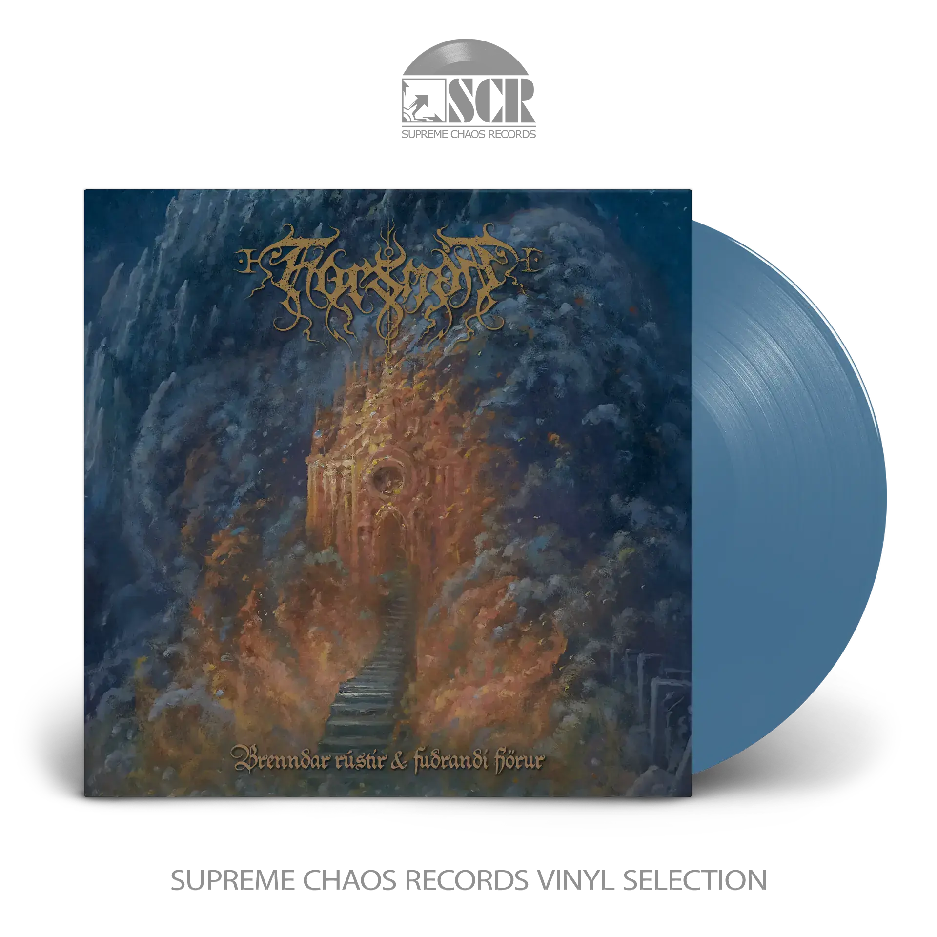 FORSMÁN · Brenndar Rústir og Fuðrandi Fjörur | BLUE LP (Black Metal Vinyl)