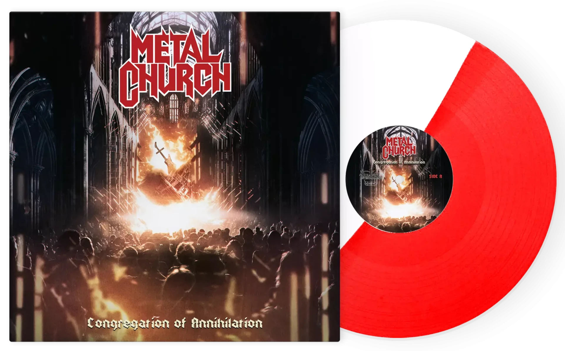 METAL CHURCH - Congregation of Annihilation · RED/WHITE LP