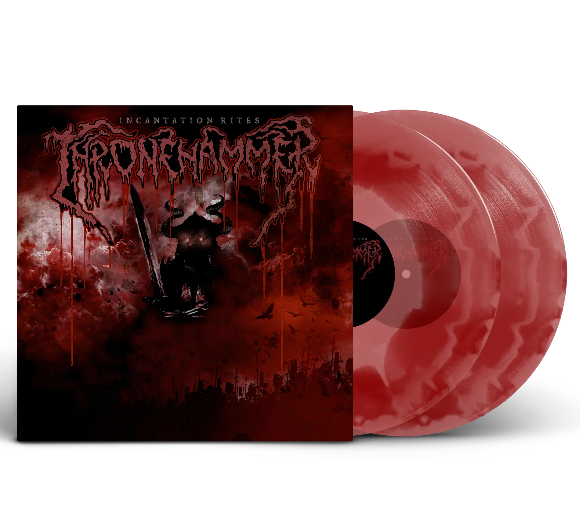 THRONEHAMMER · Incantation Rites | RED CLEAR CLOUDY 2LP (Doom Metal Vinyl)