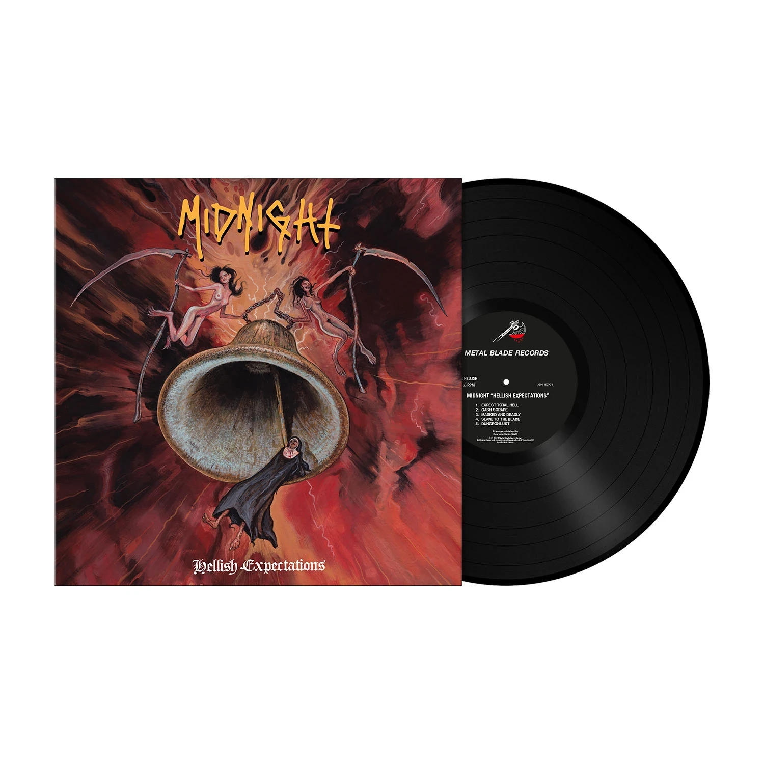 MIDNIGHT · Hellish Expectations | BLACK LP (Black Metal Vinyl) · Bild 2