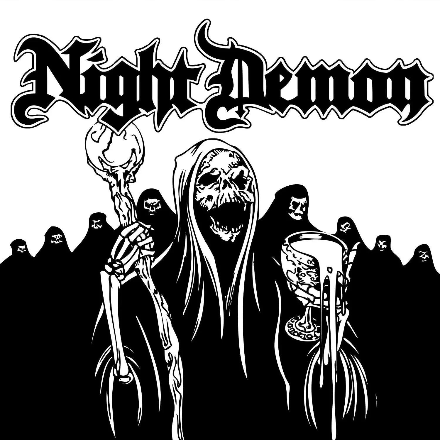 NIGHT DEMON - Night Demon (Deluxe Re-Issue) [BLACK/WHITE SMASH LP] (Heavy Metal Vinyl) · Bild 1