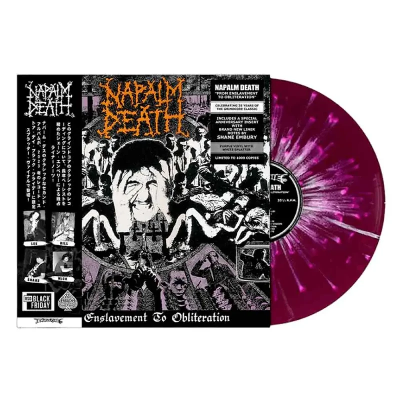 Napalm Death · From Enslavement To Obliteration | PURPLE/WHITE Splatter LP