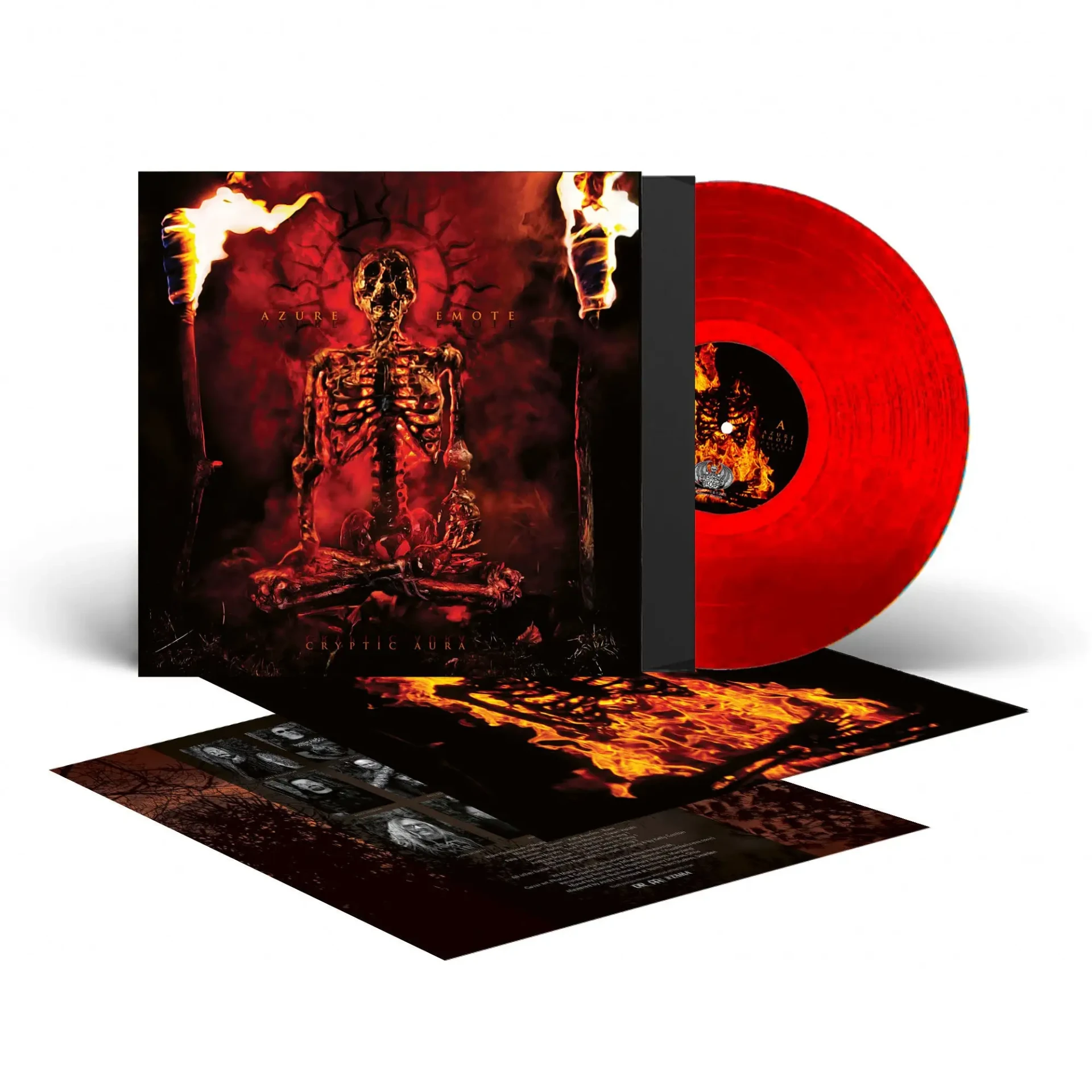 AZURE EMOTE · Cryptic Aura | TRANSPARENT RED LP (Death Metal Vinyl) · Bild 2