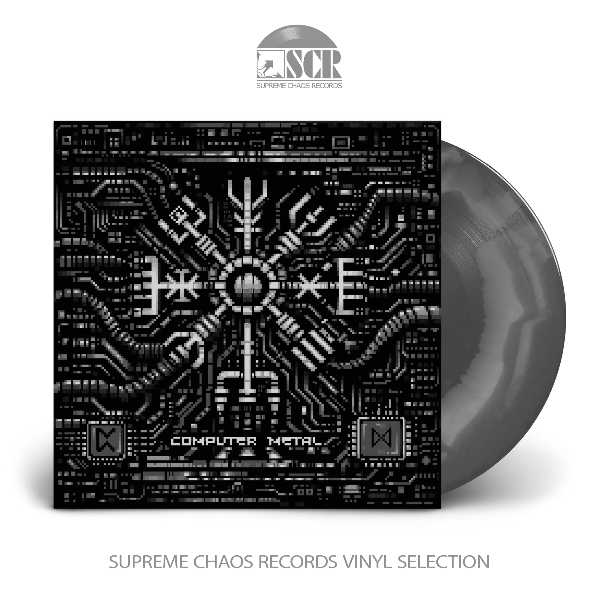 MASTER BOOT RECORD · Computer Metal | GREY/BLACK LP (Electronic/Metal Vinyl)