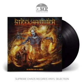 CHRIS BOHLTENDAHL'S STEELHAMMER · Reborn In Flames | BLACK LP (Heavy Metal Vinyl)