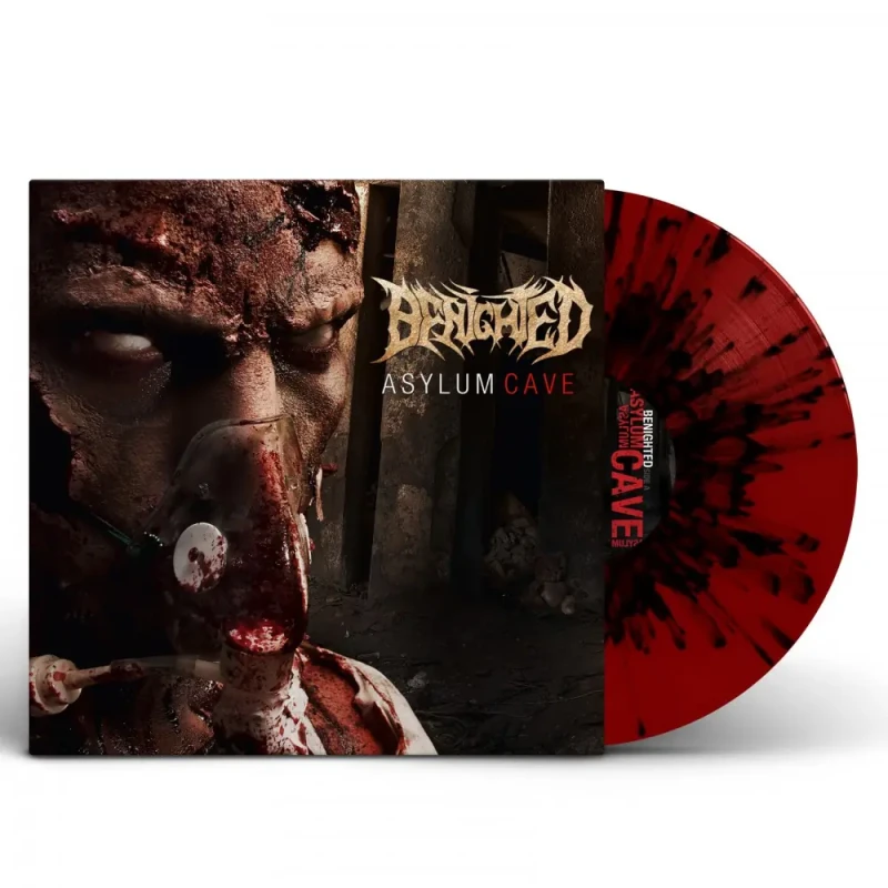 Benighted · Asylum Cave | RED/BLACK Splatter LP