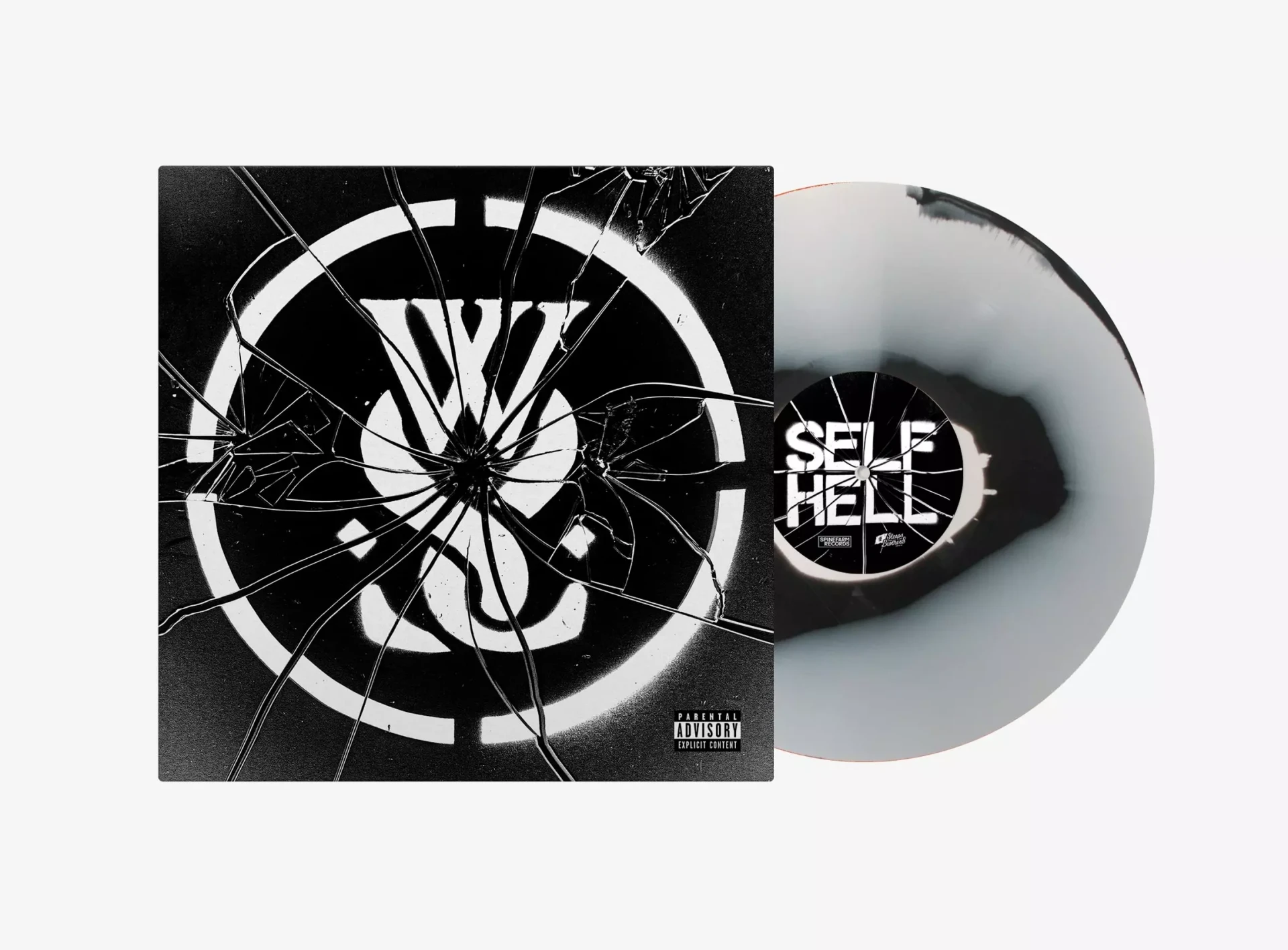 WHILE SHE SLEEPS · Self Hell | BLACK/WHITE MARBLED LP (Metalcore Vinyl)