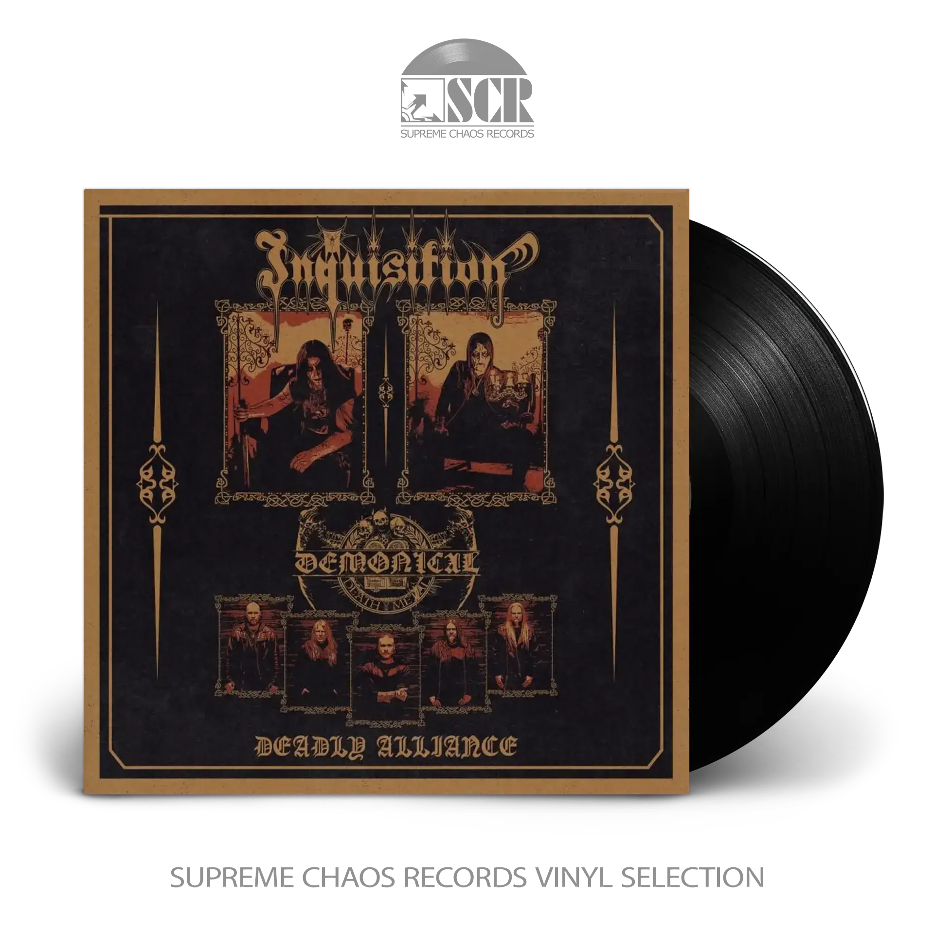DEMONICAL/INQUISITION - Deadly Alliance · BLACK 7" DEMONICAL/INQUISITION - Deadly Alliance · BLACK 7" (Black Metal/Death Metal Vinyl)