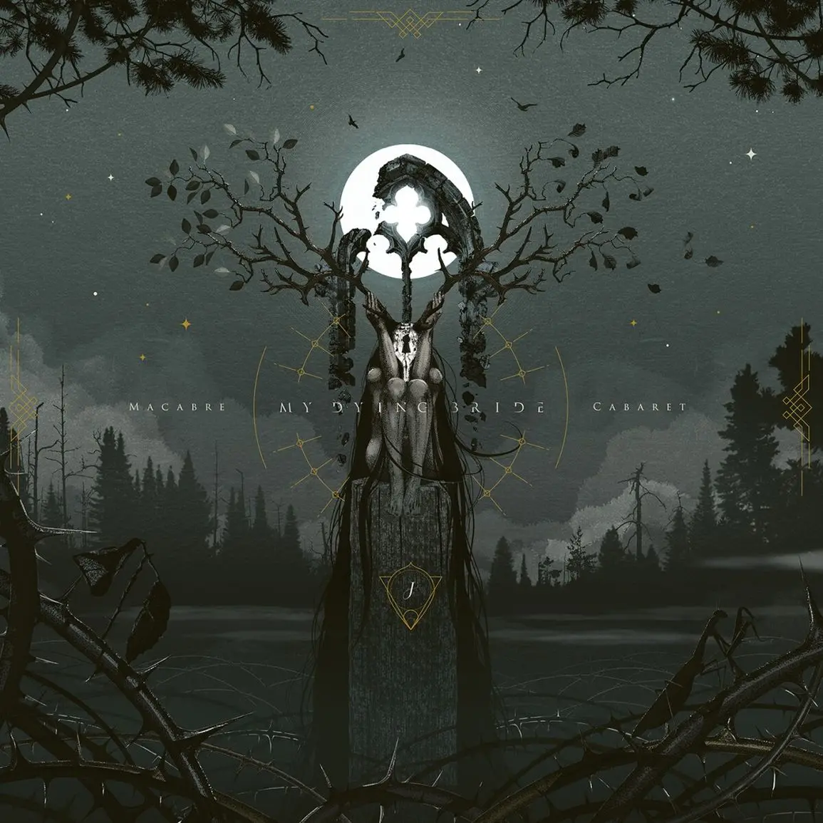 MY DYING BRIDE · Macabre cabaret | WHITE/GREY SPLATTER LP (Doom Metal Vinyl) · Bild 1