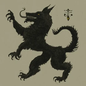 WORMWITCH · Wolf Hex | CLEAR/GOLD SPLATTER LP (Black Metal/Melodic Death Metal Vinyl) · Bild 1