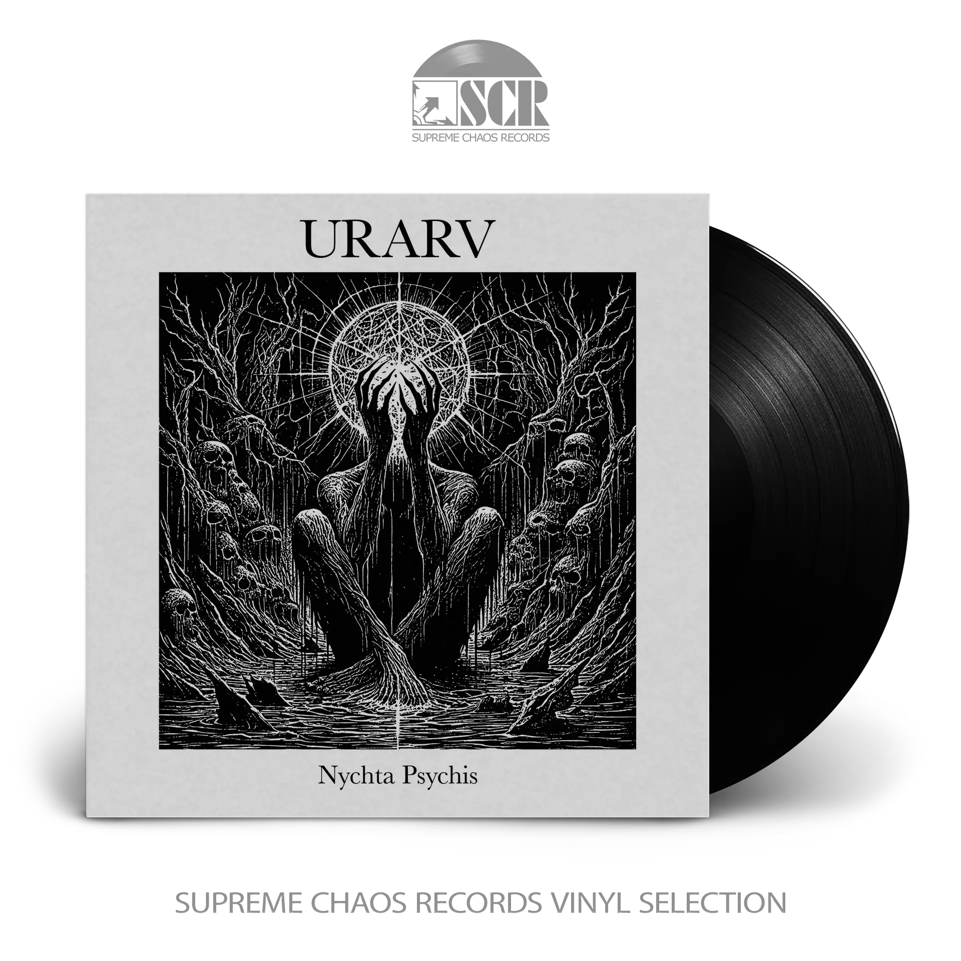 URARV · Nychta Psychis | BLACK LP (Black Metal Vinyl)