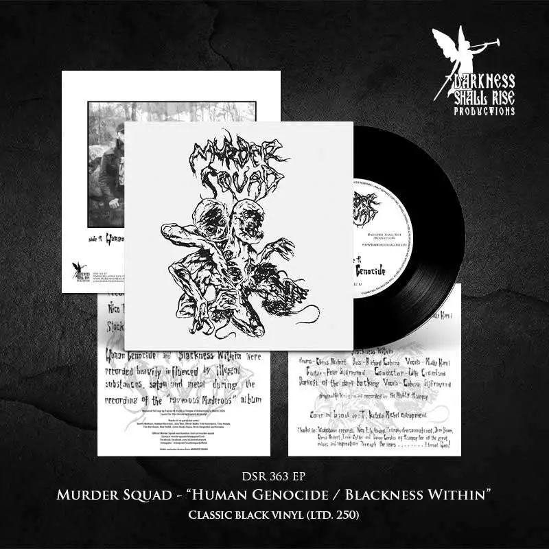 MURDER SQUAD · Human Genocide / Blackness Within | BLACK 7" (Death Metal Vinyl) · Bild 2
